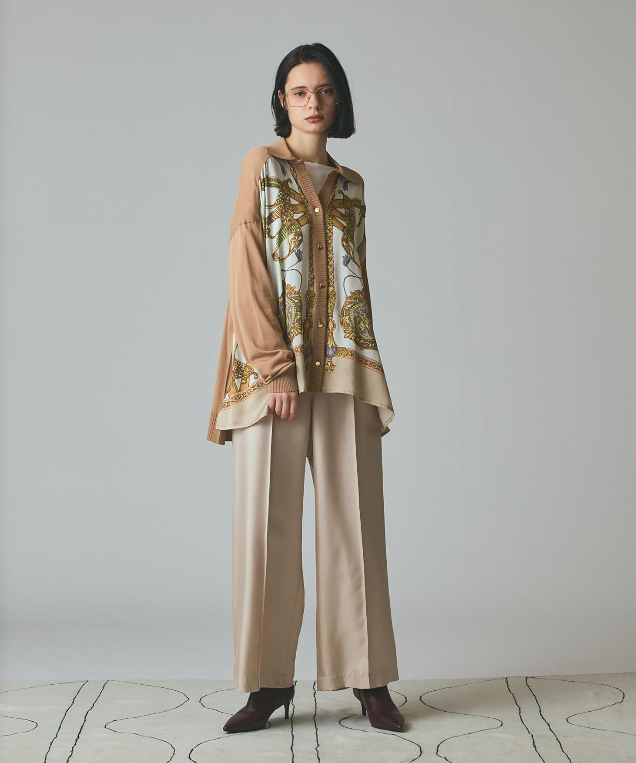 バルーンモールカットカーディガン グレースコンチネンタル